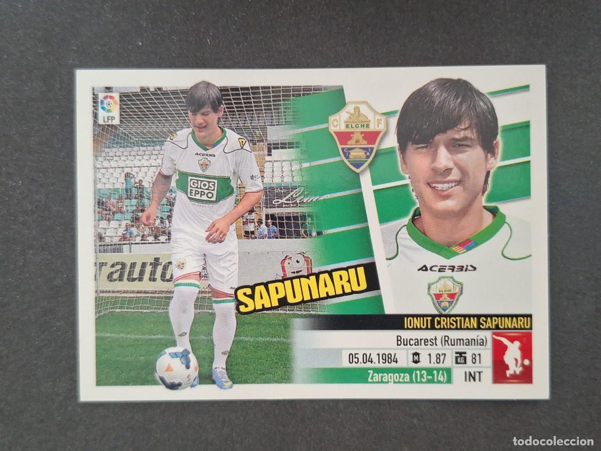 Cromos de f&uacute;tbol: L5 SAPUNARU ELCHE C. F. FICHAJE 37 LIGA ESTE 2013 2014 13 14 NUNCA PEGADO SIN PEGAR