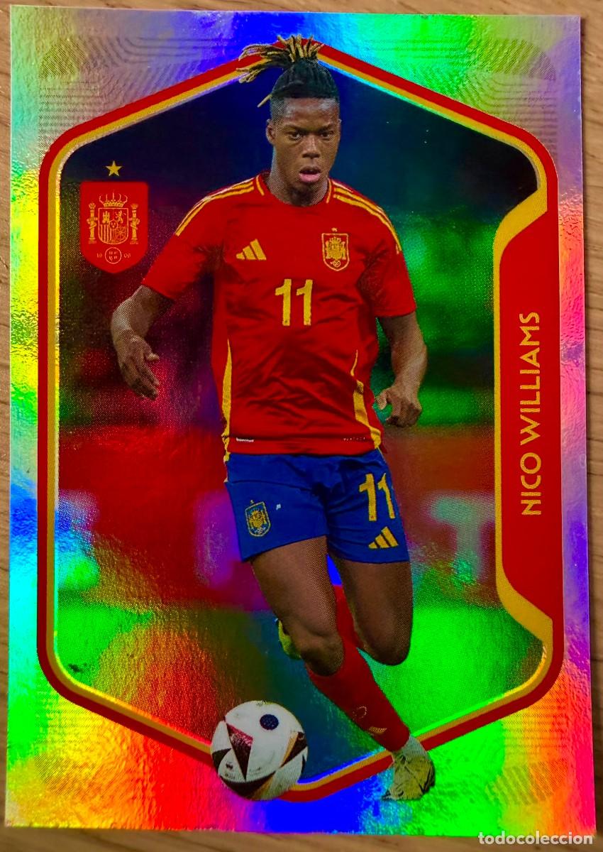 Cromos de Futebol: 60 NICO WILLIAMS BRILLANTE SELECCION ESPA&Ntilde;OLA CARREFOUR ESPA&Ntilde;A 2026 26 STICKER SIN PEGAR PANINI