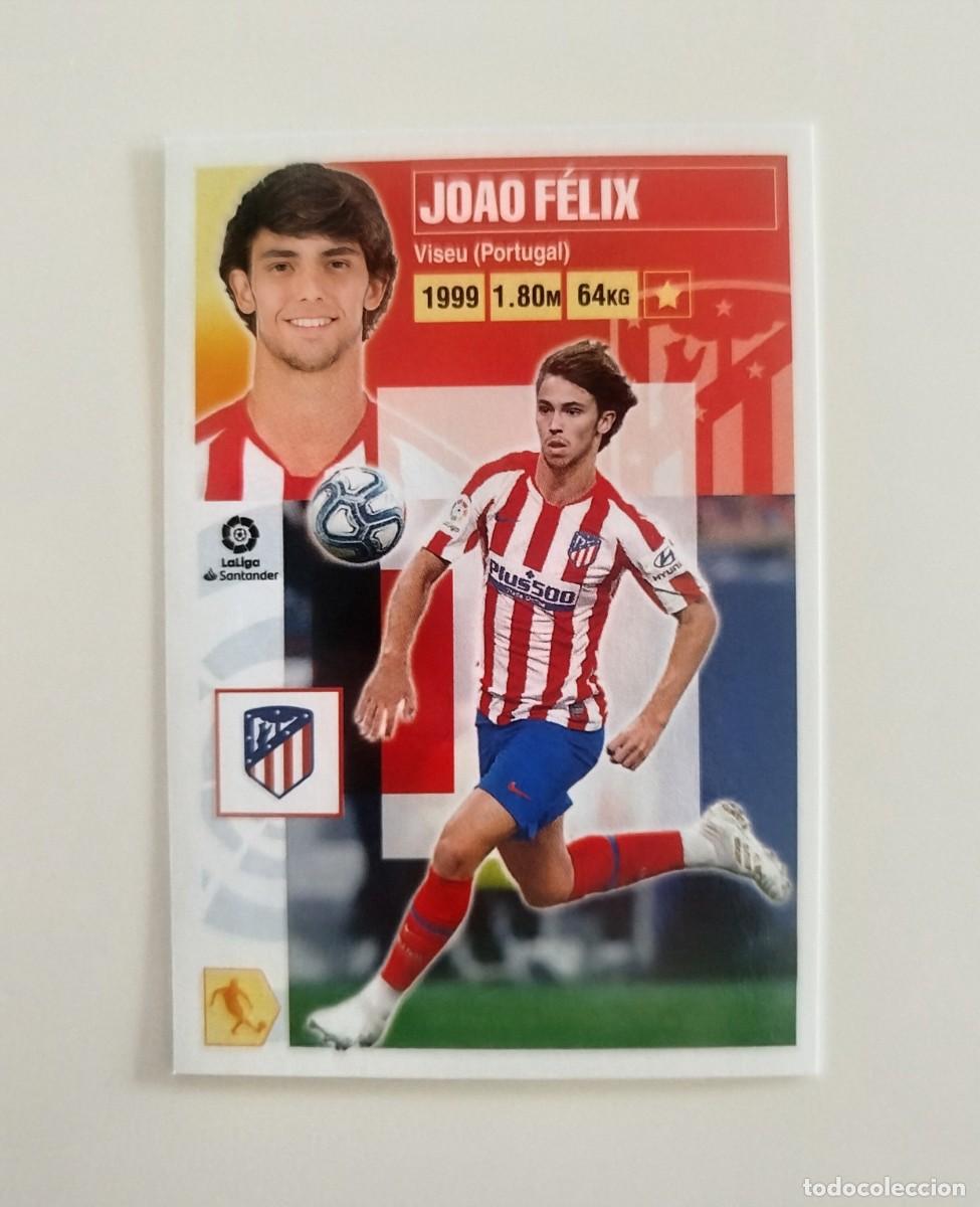 Cromos de f&uacute;tbol: Joao F&eacute;lix 15 SIN PEGAR NUNCA PEGADO Atl&eacute;tico de Madrid Liga Ediciones Este 20 21 / 2020 2021