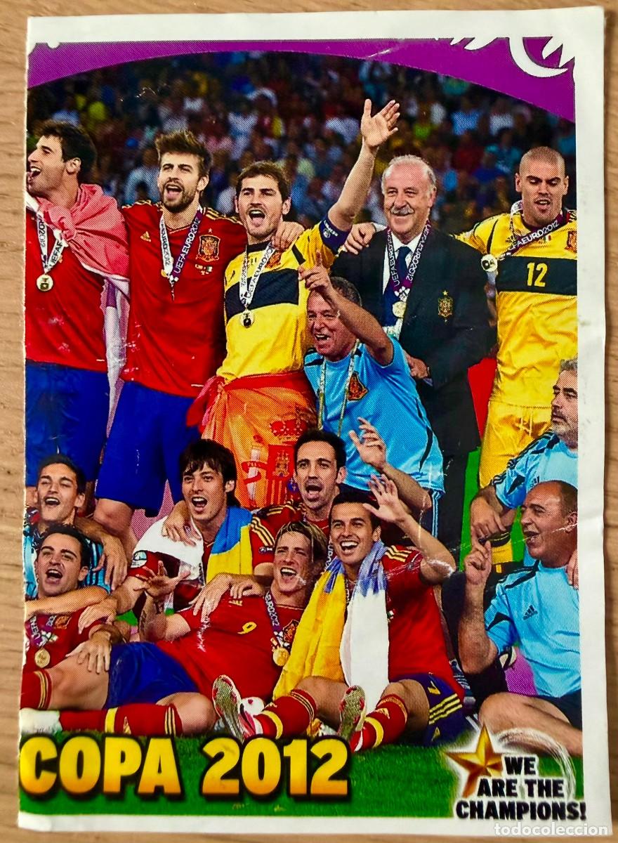 Cromos de f&uacute;tbol: CAMPEONES EUROCOPA WE ARE THE CHAMPIONS 2012 12 JUGON PANINI SIN PEGAR STICKER CROMOS PARTE LAMINA 6