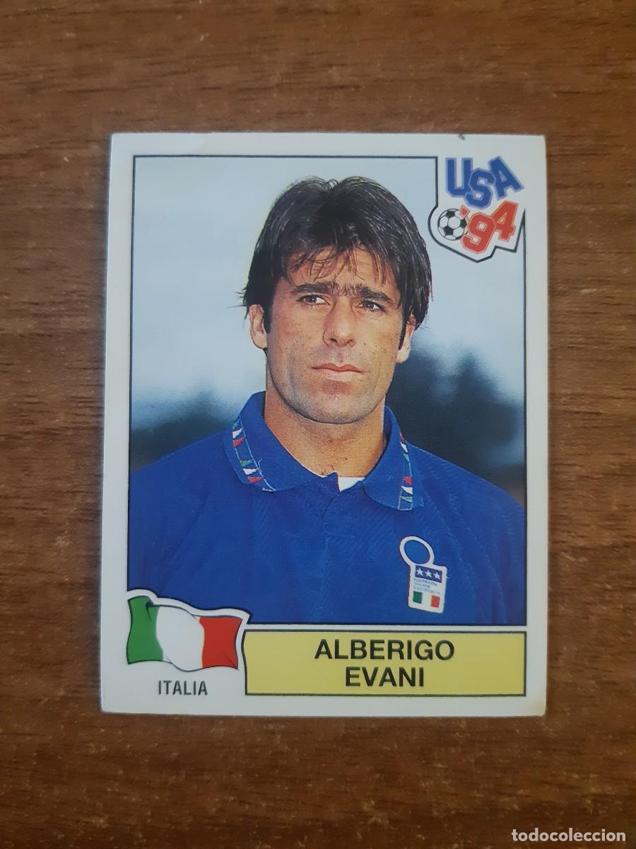 Cromos de f&uacute;tbol: N&deg;313 Alberigo Evani (Italia) Mundial USA 94 PANINI. Nunca pegado, sin pegar