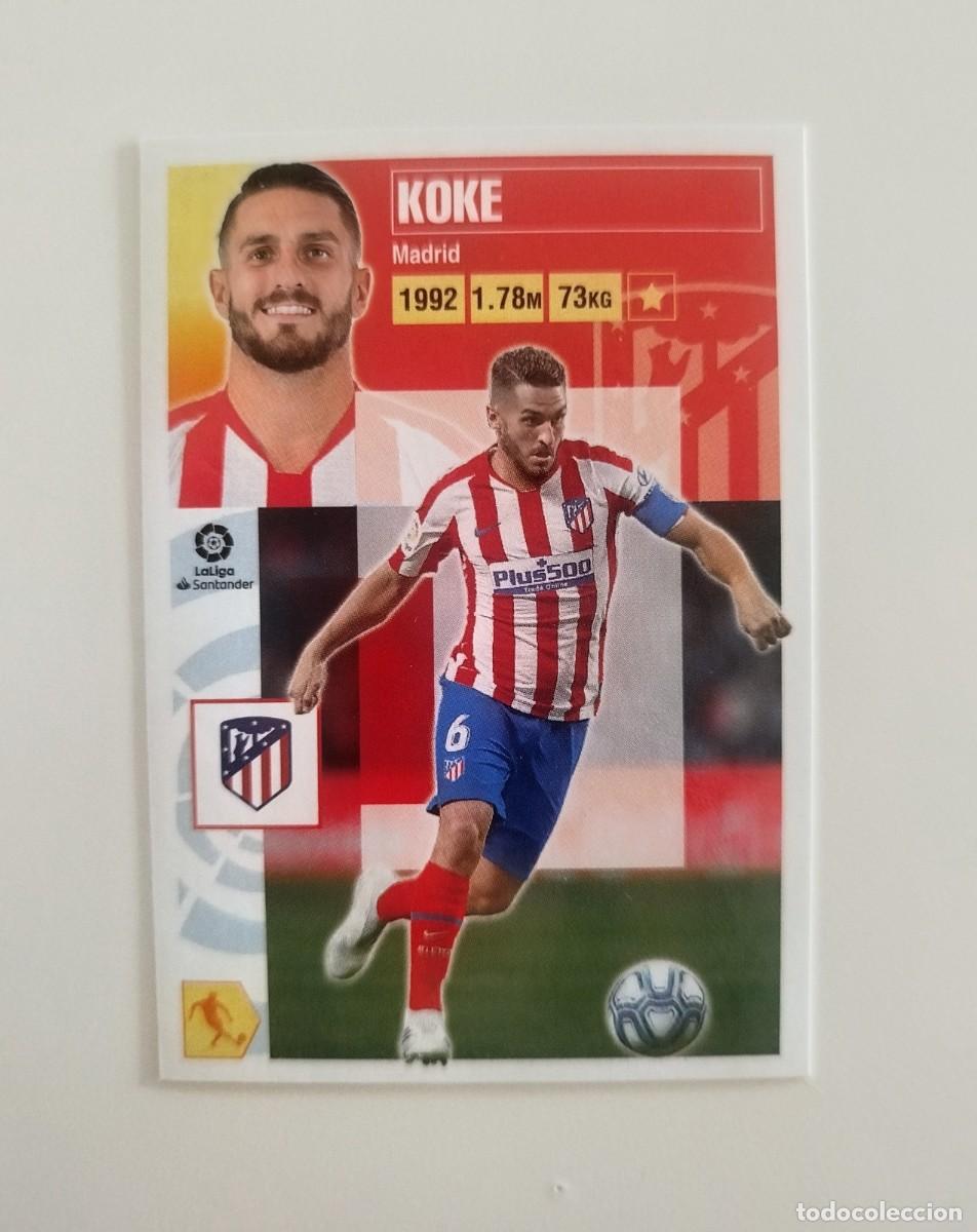 Cromos de f&uacute;tbol: Koke 12 SIN PEGAR NUNCA PEGADO Atl&eacute;tico de Madrid Liga Ediciones Este 20 21 / 2020 2021