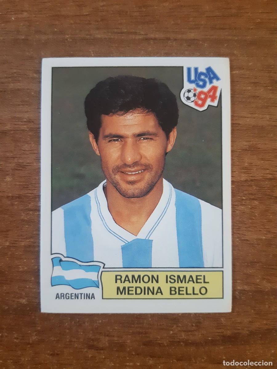 Cromos de f&uacute;tbol: N&deg;262 Ram&oacute;n Ismael Medina Bello (Argentina) Mundial USA 94 PANINI. Nunca pegado, sin pegar
