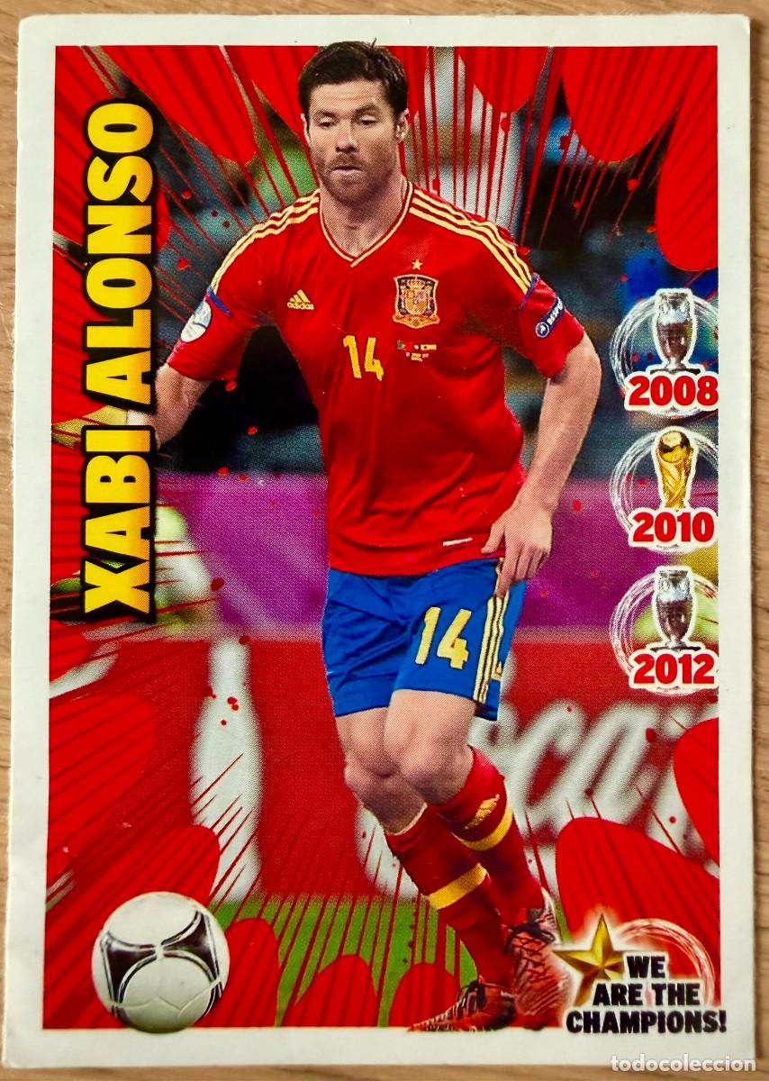 Cromos de f&uacute;tbol: XABI ALONSO WE ARE THE CHAMPIONS 2012 12 JUGON PANINI SIN PEGAR STICKER CROMOS PARTE LAMINA 4
