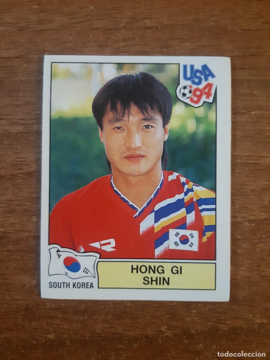 Fu&szlig;ball-Sticker: N&deg;212 Hong Gi Shin (Corea del Sur) Mundial USA 94 PANINI. Nunca pegado, sin pegar