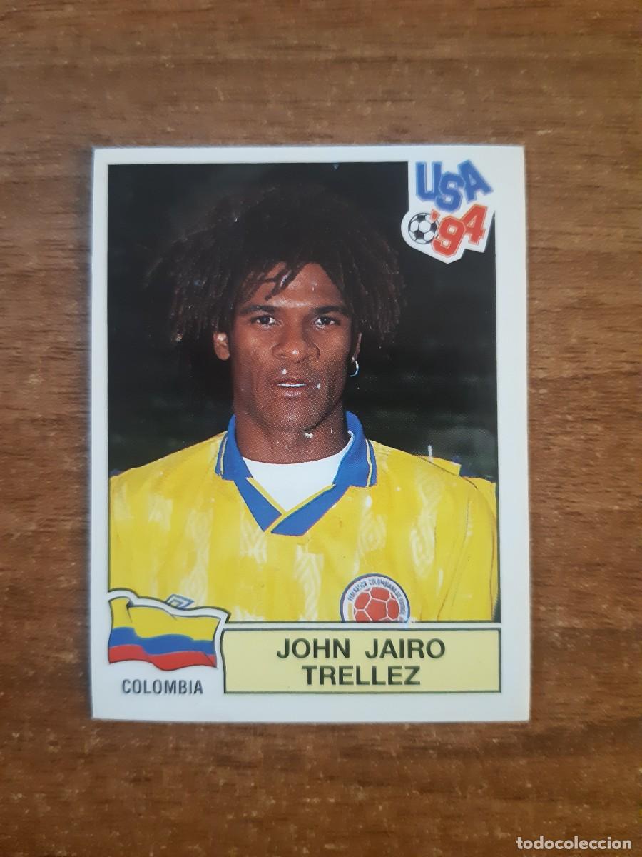 Cromos de f&uacute;tbol: N&deg;71 John Jairo Trellez (Colombia) Mundial USA 94 PANINI. Nunca pegado, sin pegar