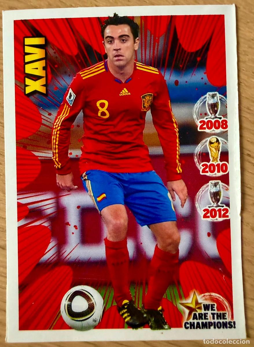 Fu&szlig;ball-Sticker: XAVI HERNANDEZ WE ARE THE CHAMPIONS 2012 12 JUGON PANINI SIN PEGAR STICKER CROMOS PARTE LAMINA 6