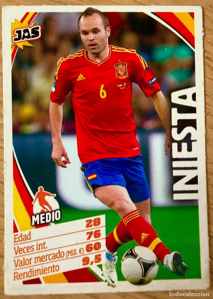 Cromos de f&uacute;tbol: ANDRES INIESTA ESPA&Ntilde;A JAS ALL STARS JUGON 2012 2013 12 13 PANINI CARTAS FUTBOL CROMOS