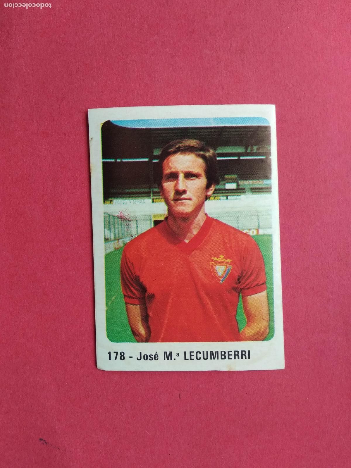 Figurine di Calcio: EDITORIAL CROMO CROM PANINI LIGA 80 81 1980 1981 DESPEGADO OSASUNA N&ordm; 178 LECUMBERRI