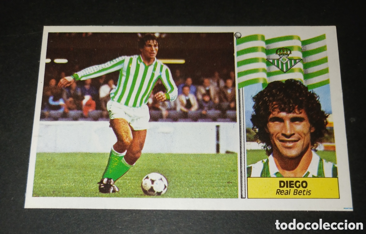 Cromos de f&uacute;tbol: Cromo Diego - Real Betis - Ediciones Este Liga 1986/1987 (86-87) - Nuevo Sin Pegar