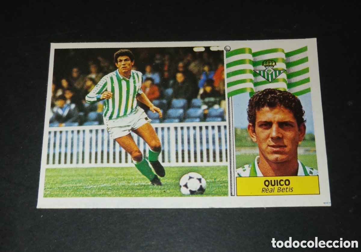 Cromos de f&uacute;tbol: Cromo Quico - Real Betis - Ediciones Este Liga 1986/1987 (86-87) - Nuevo Sin Pegar