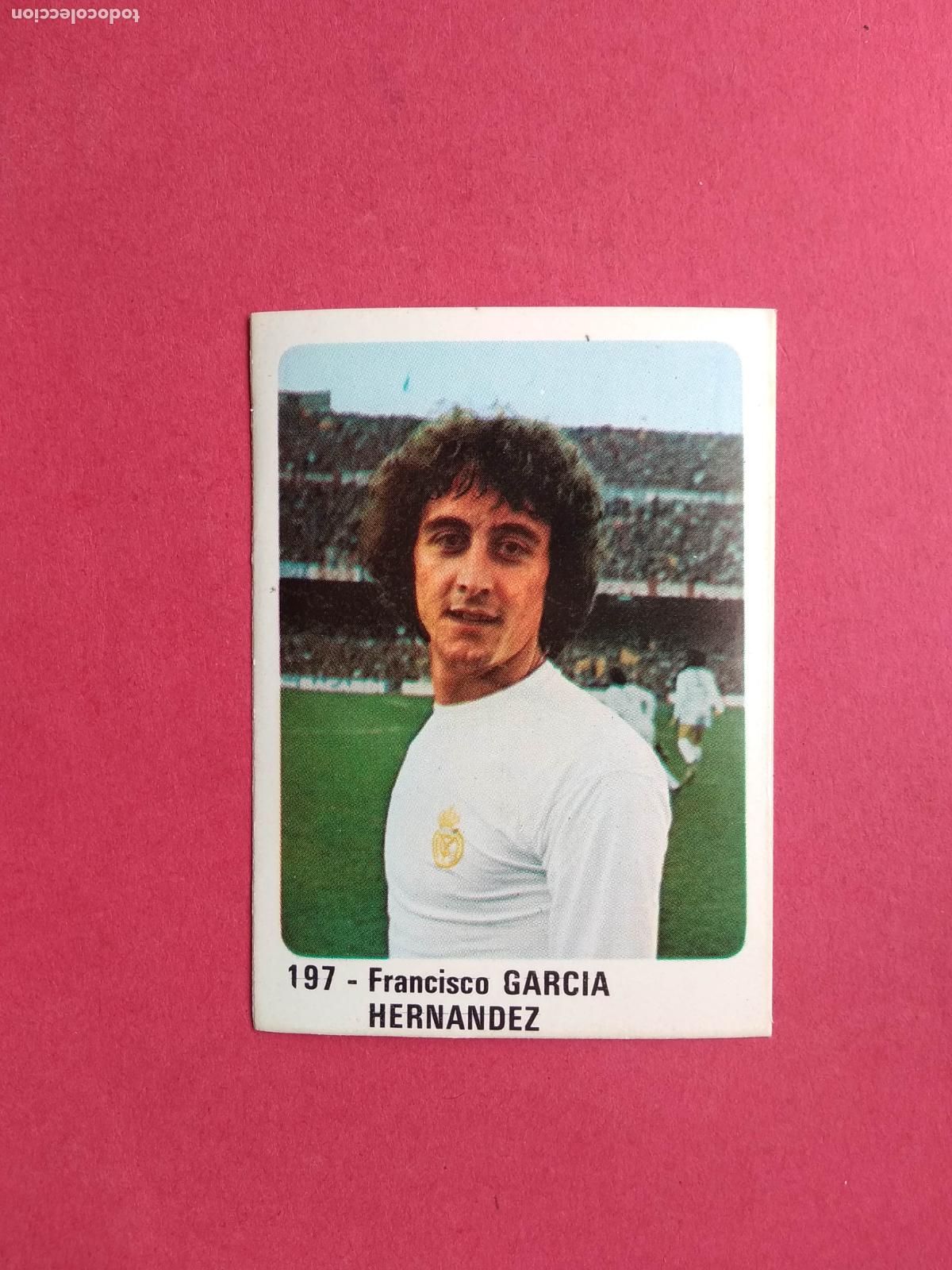 Cromos de f&uacute;tbol: EDITORIAL CROMO CROM PANINI LIGA 80 81 1980 1981 DESPEGADO REAL MADRID N&ordm; 197 GARCIA HERNANDEZ