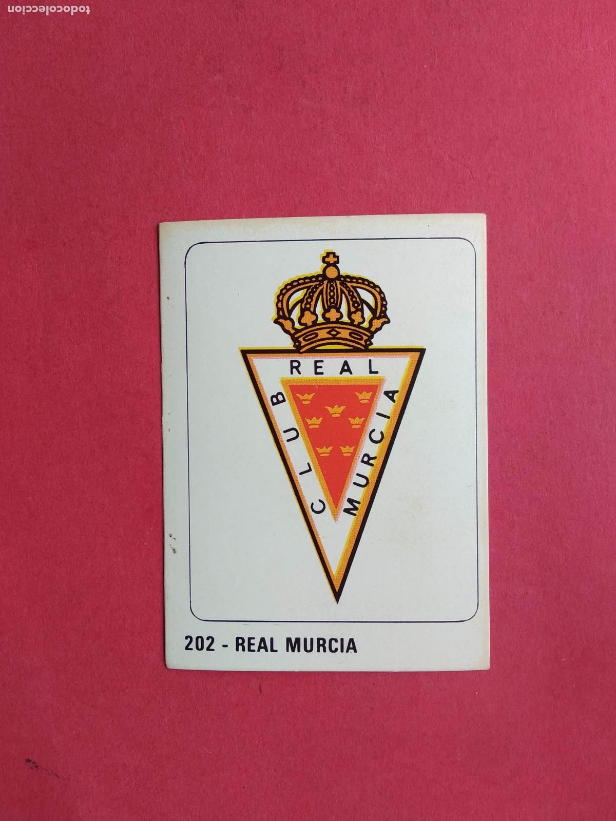 Cromos de f&uacute;tbol: EDITORIAL CROMO CROM PANINI LIGA 80 81 1980 1981 DESPEGADO REAL MURCIA N&ordm; 202 ESCUDO
