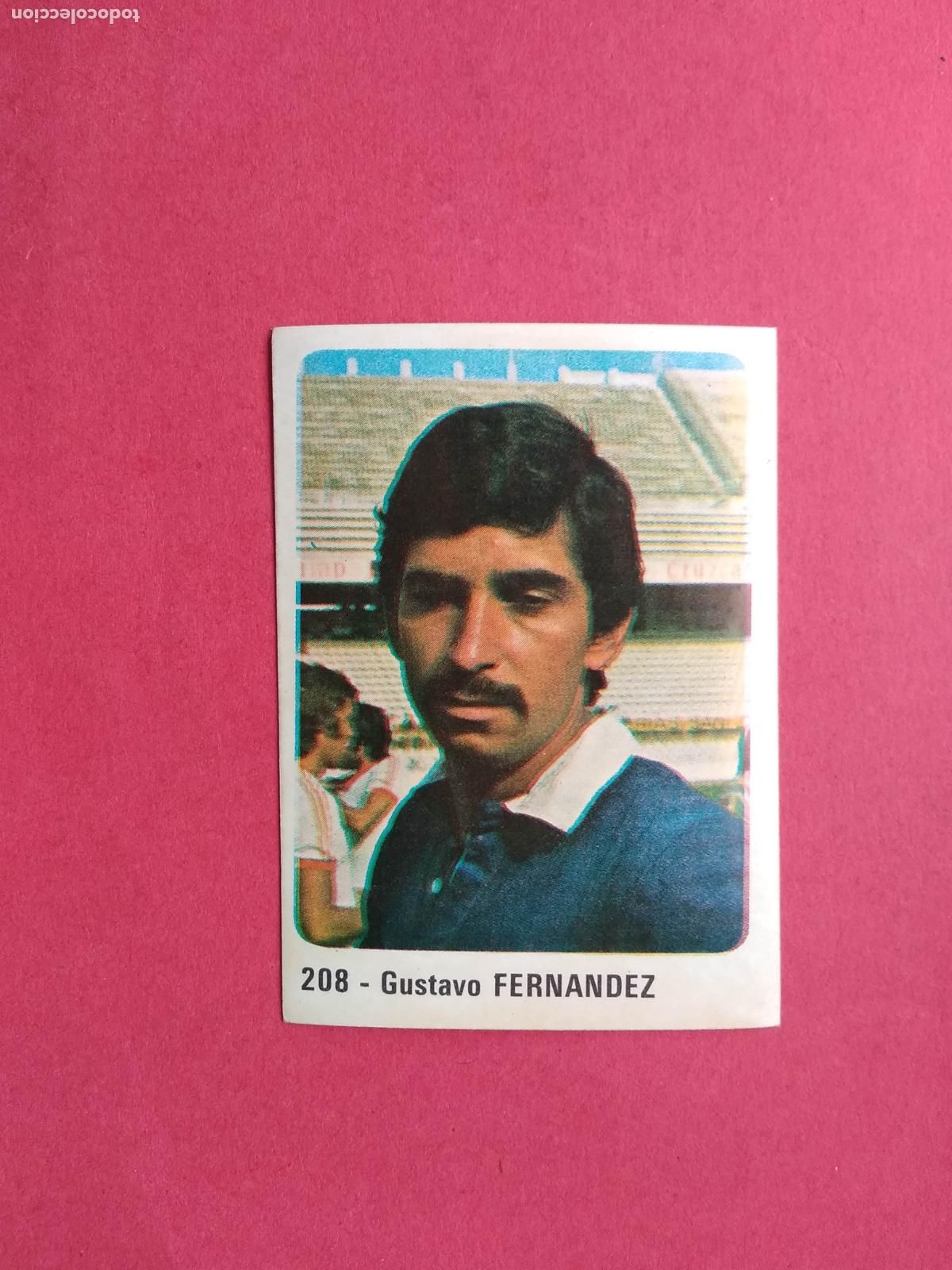 Cromos de f&uacute;tbol: EDITORIAL CROMO CROM PANINI LIGA 80 81 1980 1981 DESPEGADO REAL MURCIA N&ordm; 208 GUSTAVO FERNANDEZ