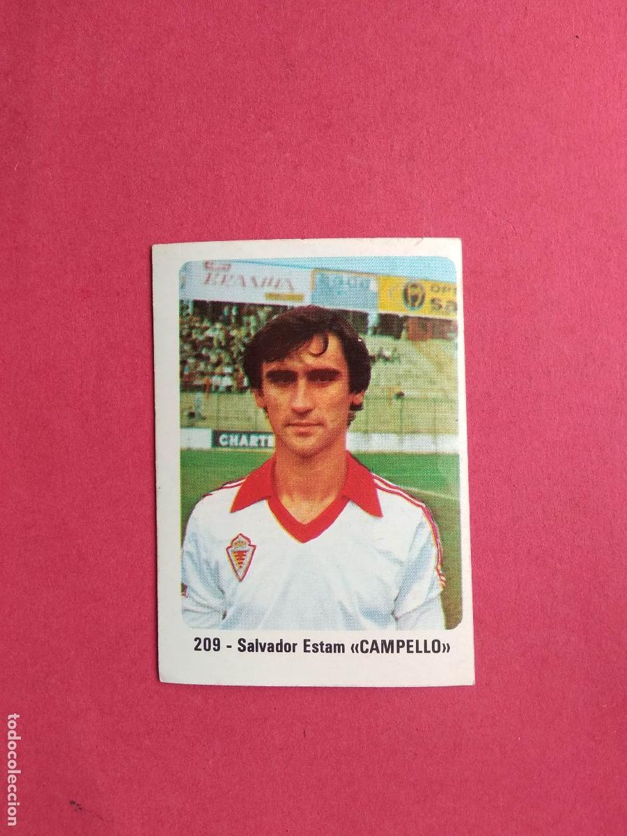 Cromos de f&uacute;tbol: EDITORIAL CROMO CROM PANINI LIGA 80 81 1980 1981 DESPEGADO REAL MURCIA N&ordm; 209 CAMPELLO