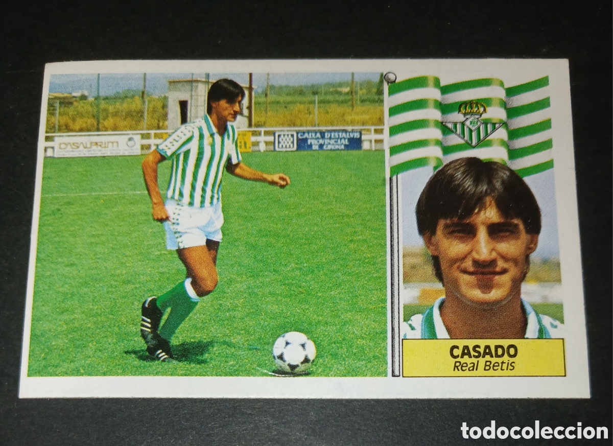 Cromos de f&uacute;tbol: Cromo Casado - Real Betis - Ediciones Este Liga 1986/1987 (86-87) - Nuevo Sin Pegar