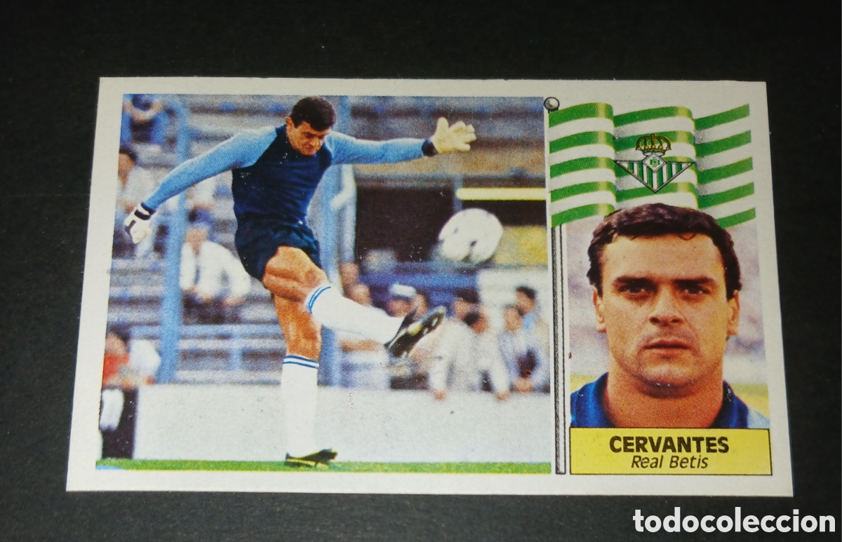 Cromos de f&uacute;tbol: Cromo Cervantes - Real Betis - Ediciones Este Liga 1986/1987 (86-87) - Nuevo Sin Pegar