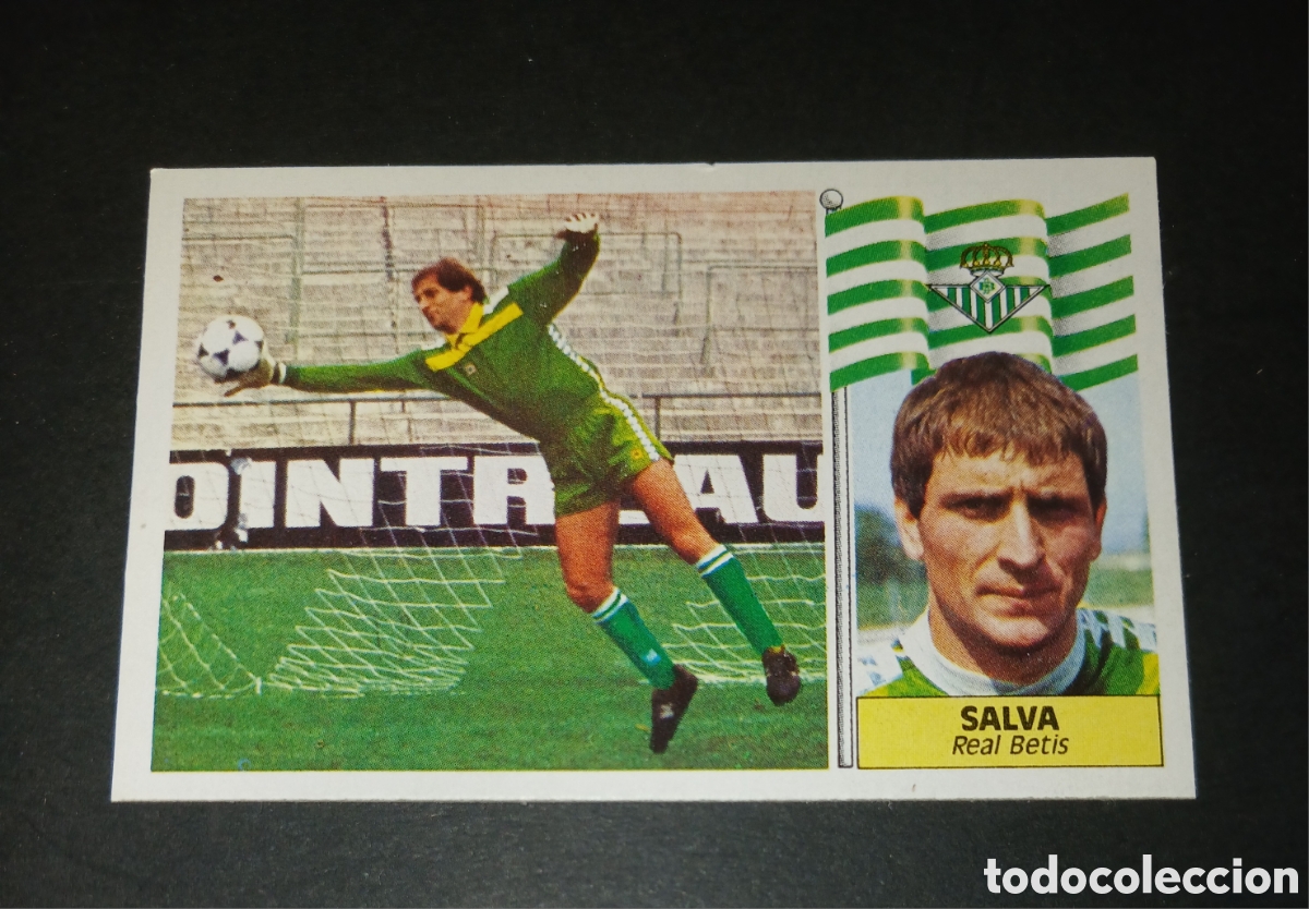 Cromos de f&uacute;tbol: Cromo Salva - Real Betis - Ediciones Este Liga 1986/1987 (86-87) - Nuevo Sin Pegar