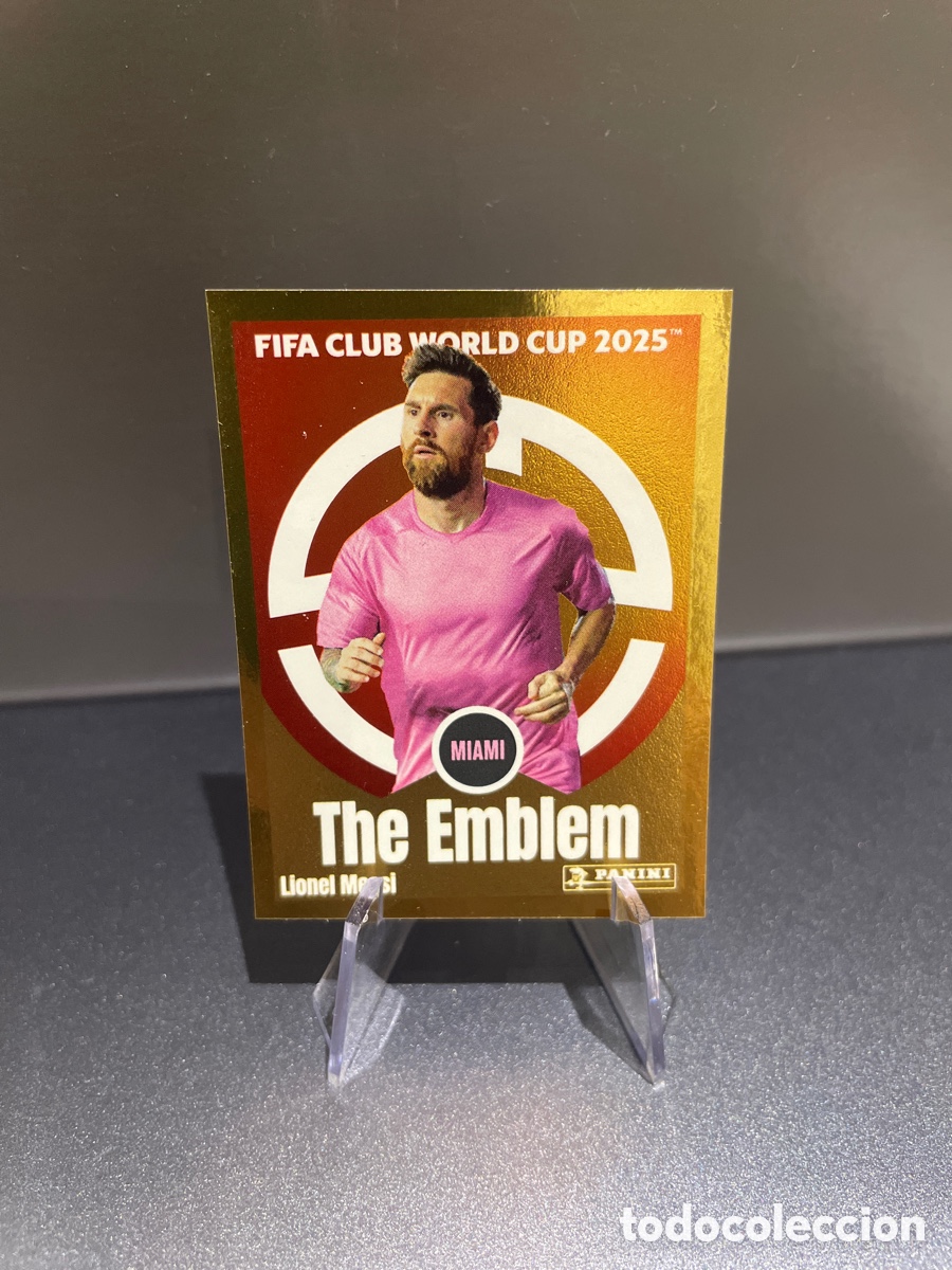 Cromos de Futebol: Lionel Messi 59 The Emblem Panini FIFA Club World Cup 2025 Inter Miami
