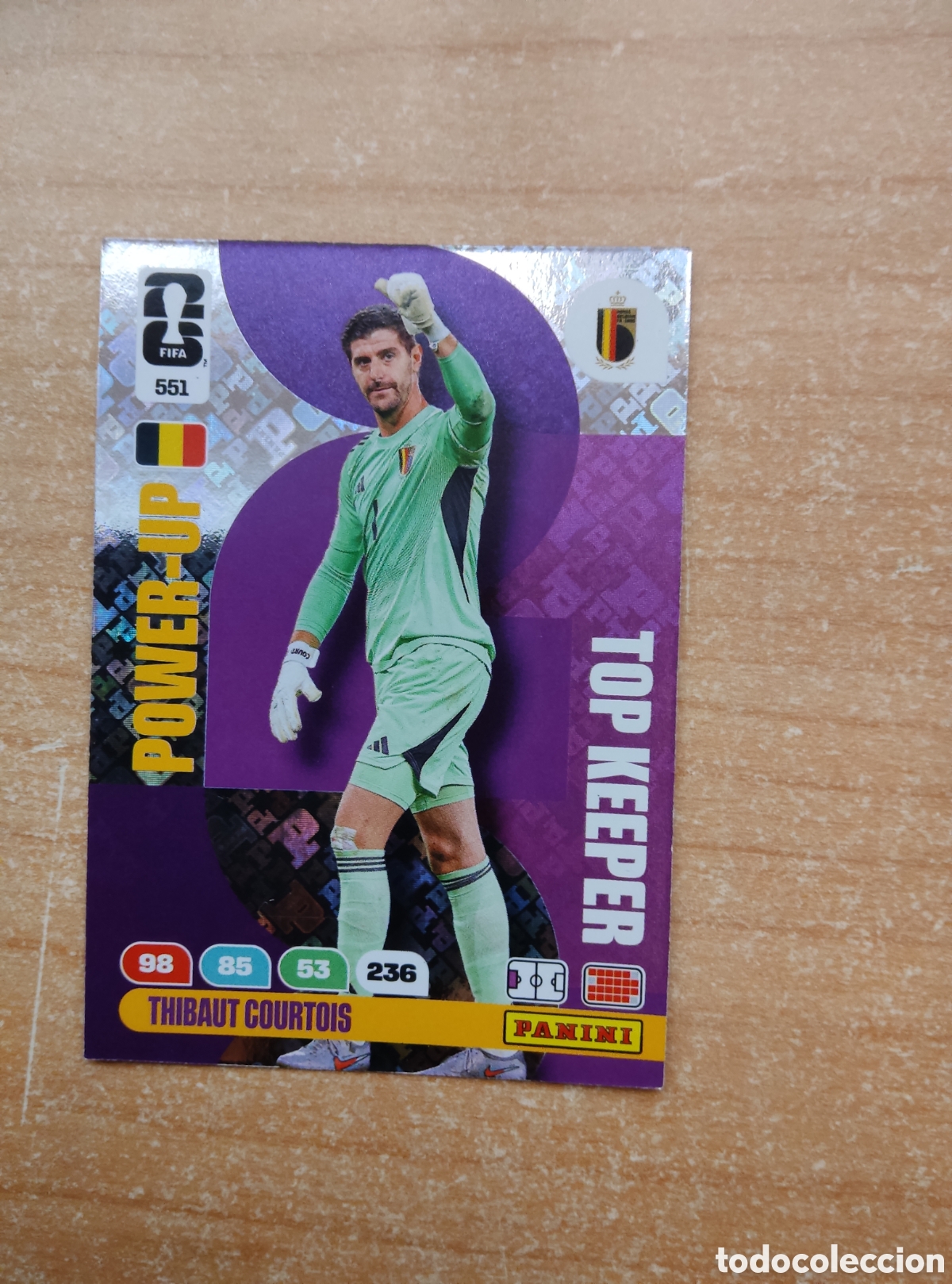 Cromos de f&uacute;tbol: 551 COURTOIS ADRENALYN XL MUNDIAL 2026 TOP KEEPER