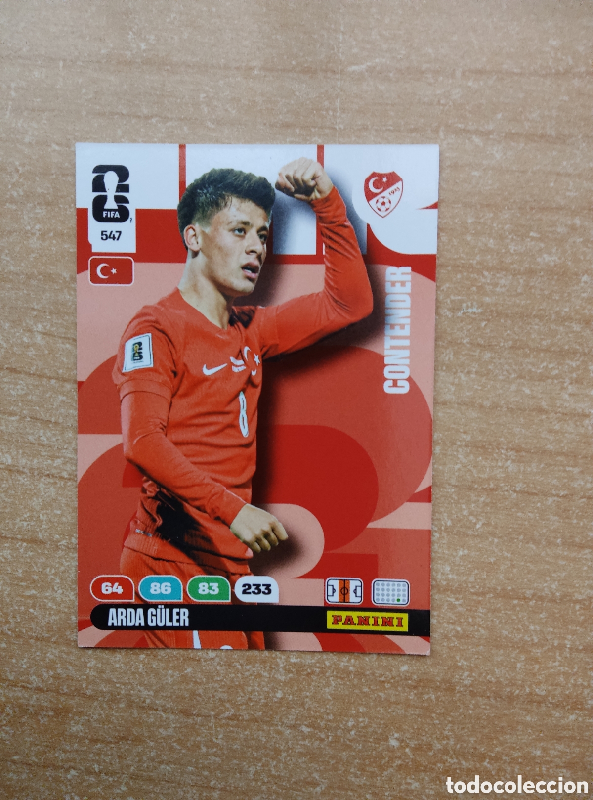 Cromos de f&uacute;tbol: 547 ARDA G&Uuml;LER ADRENALYN XL MUNDIAL 2026 TURQU&Iacute;A