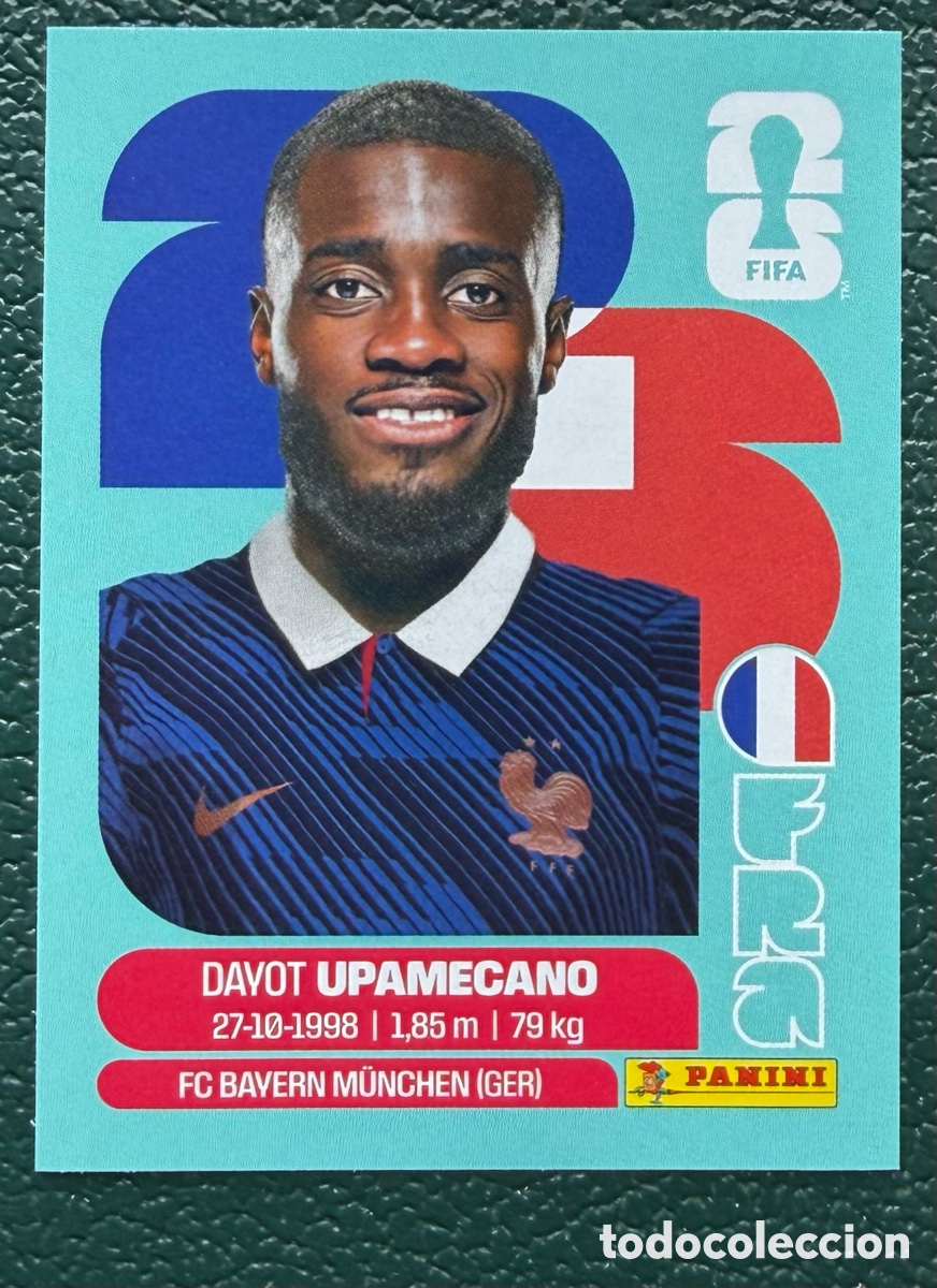 Football Stickers: FRA 7 DAYOT UPAMECANO FRANCIA CROMOS ALBUM FIFA WORLD CUP MUNDIAL 2026 PANINI