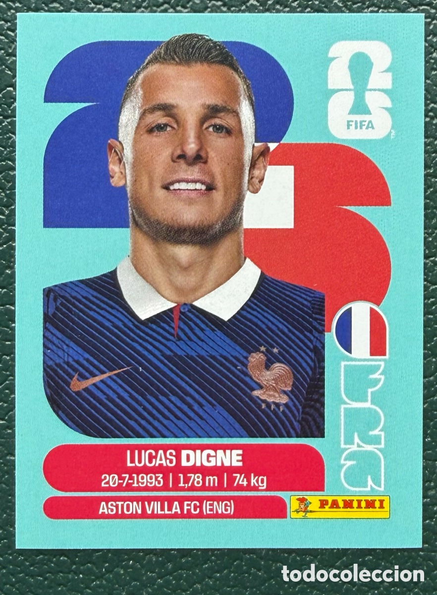 Football Stickers: FRA 8 LUCAS DIGNE FRANCIA CROMOS ALBUM FIFA WORLD CUP MUNDIAL 2026 PANINI