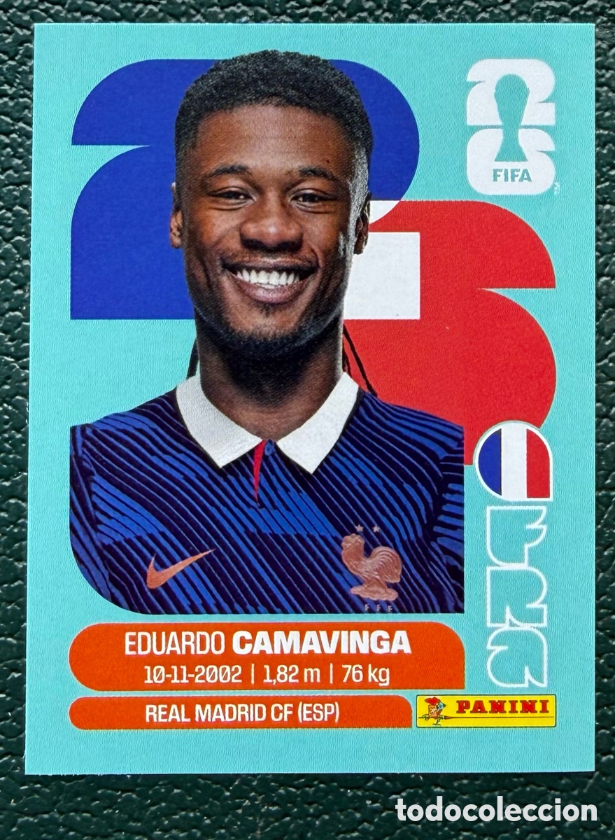 Cartes &agrave; collectionner de Football: FRA 10 EDUARDO CAMAVINGA FRANCIA CROMOS ALBUM FIFA WORLD CUP MUNDIAL 2026 PANINI