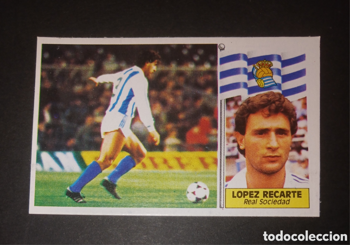 Cromos de f&uacute;tbol: Cromo Lopez Recarte - Real Sociedad - Ediciones Este Liga 1986/1987 (86-87) - Nuevo Sin Pegar