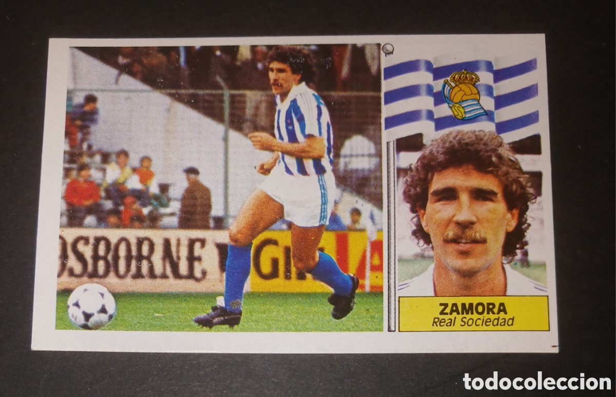 Cromos de f&uacute;tbol: Cromo Zamora - Real Sociedad - Ediciones Este Liga 1986/1987 (86-87) - Nuevo Sin Pegar