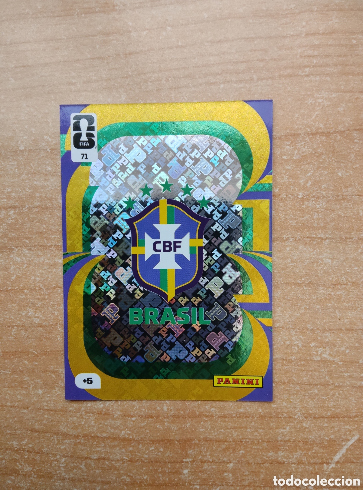 Cromos de f&uacute;tbol: 71 ESCUDO BRASIL ADRENALYN XL MUNDIAL 2026