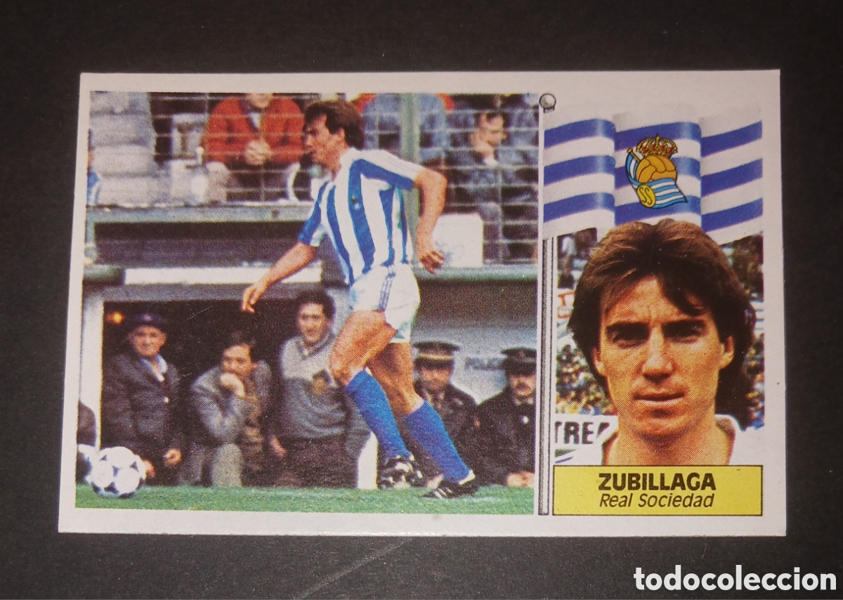 Cromos de f&uacute;tbol: Cromo Zubillaga - Real Sociedad - Ediciones Este Liga 1986/1987 (86-87) - Nuevo Sin Pegar