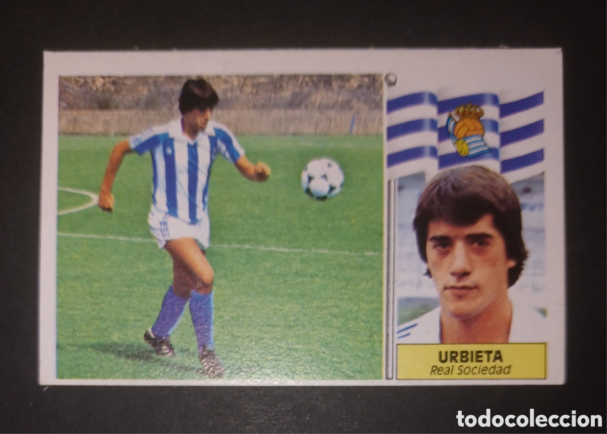 Cromos de f&uacute;tbol: Cromo Urbieta - Real Sociedad - Ediciones Este Liga 1986/1987 (86-87) - Nuevo Sin Pegar