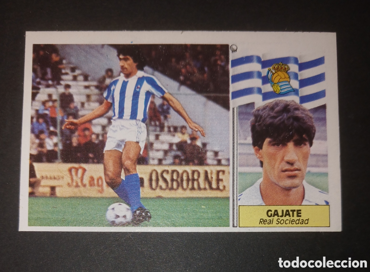 Cromos de f&uacute;tbol: Cromo Gajate - Real Sociedad - Ediciones Este Liga 1986/1987 (86-87) - Nuevo Sin Pegar