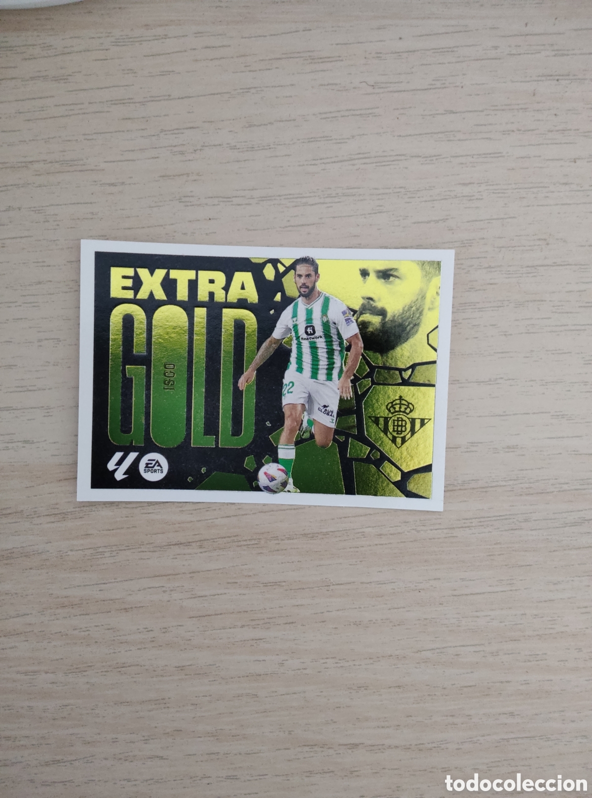 Cromos de f&uacute;tbol: ISCO REAL BETIS EXTRA GOLD LIGA ESTE 2024 2025