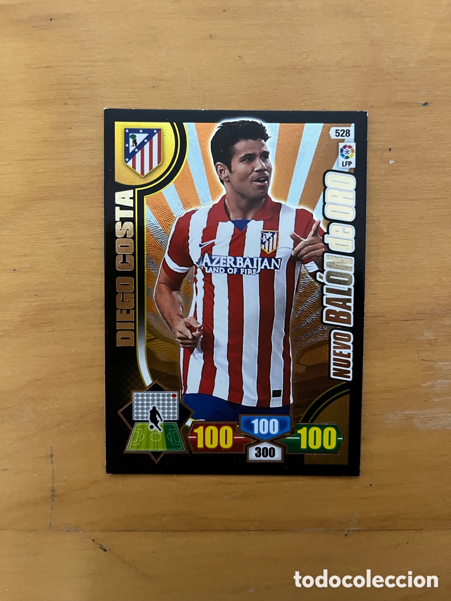 Cromos de f&uacute;tbol: NUEVO BALON DE ORO DIEGO COSTA N&ordm; 528 ADRENALYN XL 13 14 PANINI 2013 2014 CROMO
