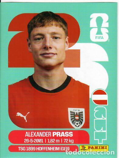 Cromos de f&uacute;tbol: CROMO PANINI MUNDIAL WORLD CUP 2026 - AUT9 AUT 9 - PRASS - AUSTRIA