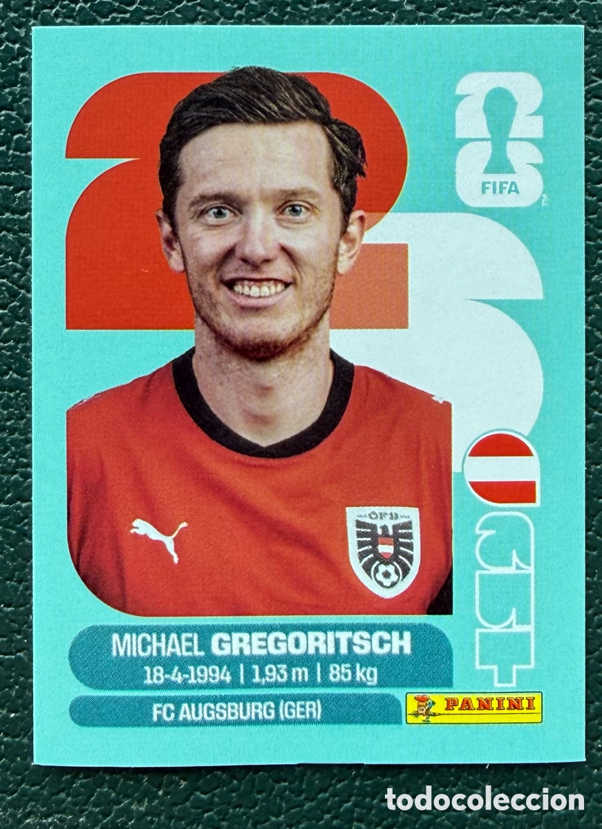 Cromos de f&uacute;tbol: AUT 19 MICHAEL GREGORITSCH AUSTRIA CROMOS ALBUM FIFA WORLD CUP MUNDIAL 2026 PANINI