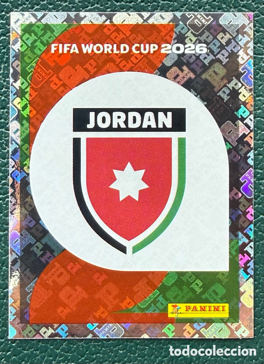 Cartes &agrave; collectionner de Football: JOR 1 ESCUDO JORDANIA CROMOS ALBUM FIFA WORLD CUP MUNDIAL 2026 PANINI