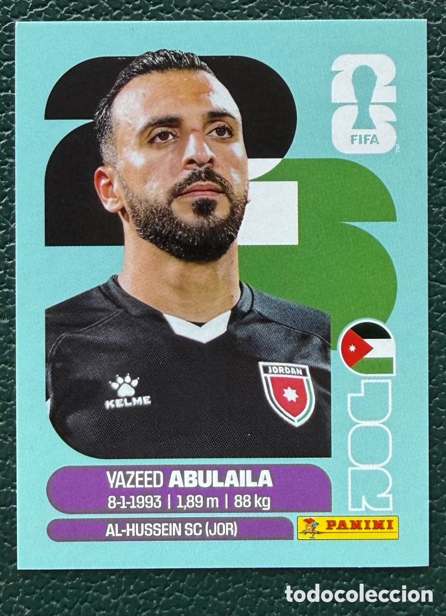 Cartes &agrave; collectionner de Football: JOR 2 YAZEED ABULAILA JORDANIA CROMOS ALBUM FIFA WORLD CUP MUNDIAL 2026 PANINI