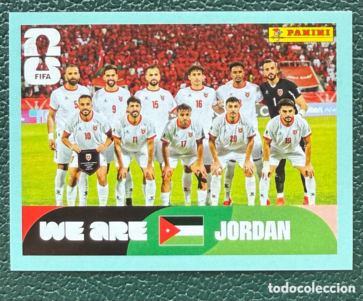 Cromos de f&uacute;tbol: JOR 13 ALINEACION JORDANIA CROMOS ALBUM FIFA WORLD CUP MUNDIAL 2026 PANINI