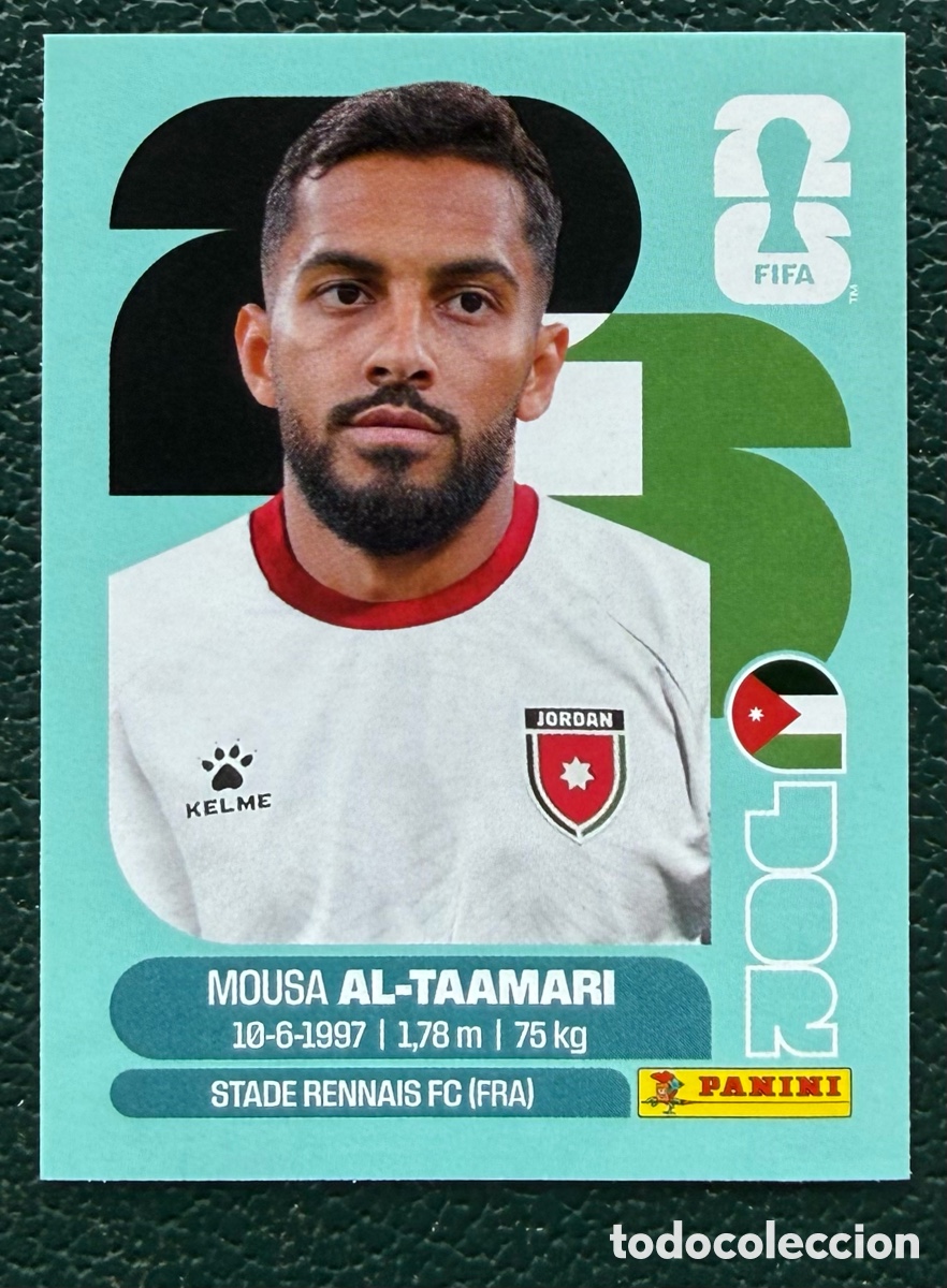 Cromos de f&uacute;tbol: JOR 15 MOUSA AL-TAAMARI JORDANIA CROMOS ALBUM FIFA WORLD CUP MUNDIAL 2026 PANINI