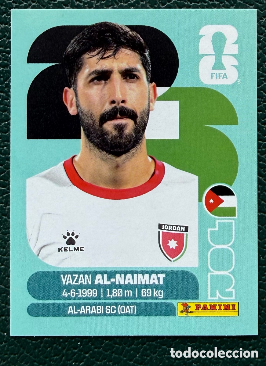 Cromos de f&uacute;tbol: JOR 16 YAZAN AL-NAIMAT JORDANIA CROMOS ALBUM FIFA WORLD CUP MUNDIAL 2026 PANINI