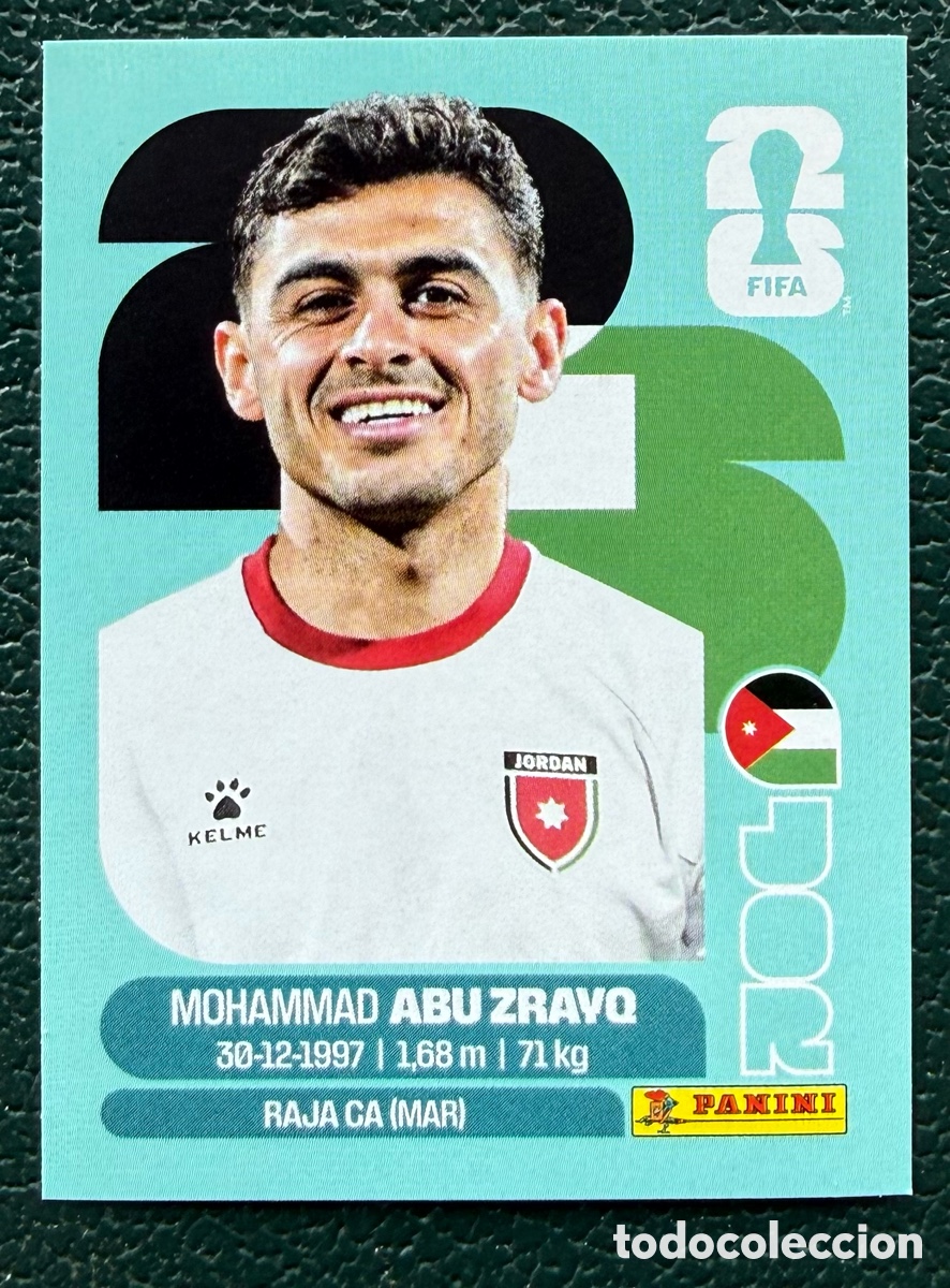 Cromos de f&uacute;tbol: JOR 19 MOHAMMAD ABU ZRAYQ JORDANIA CROMOS ALBUM FIFA WORLD CUP MUNDIAL 2026 PANINI