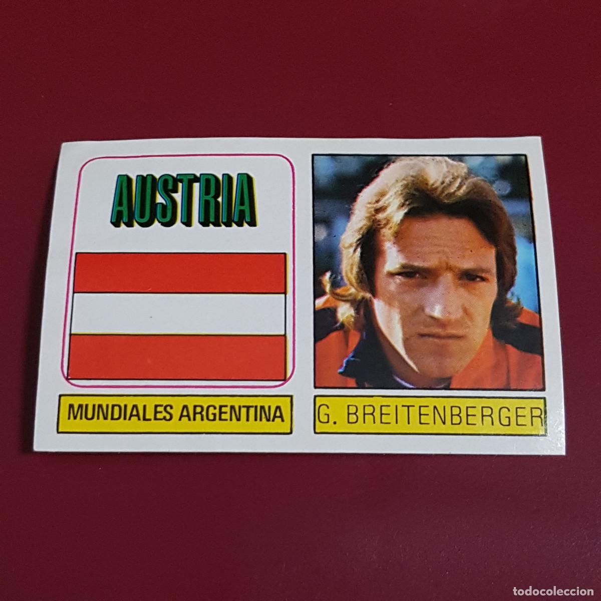 Cromos de f&uacute;tbol: FHER - MUNDIALES ARGENTNA 1978 - 78 - 17 AUSTRIA - NUNCA PEGADO