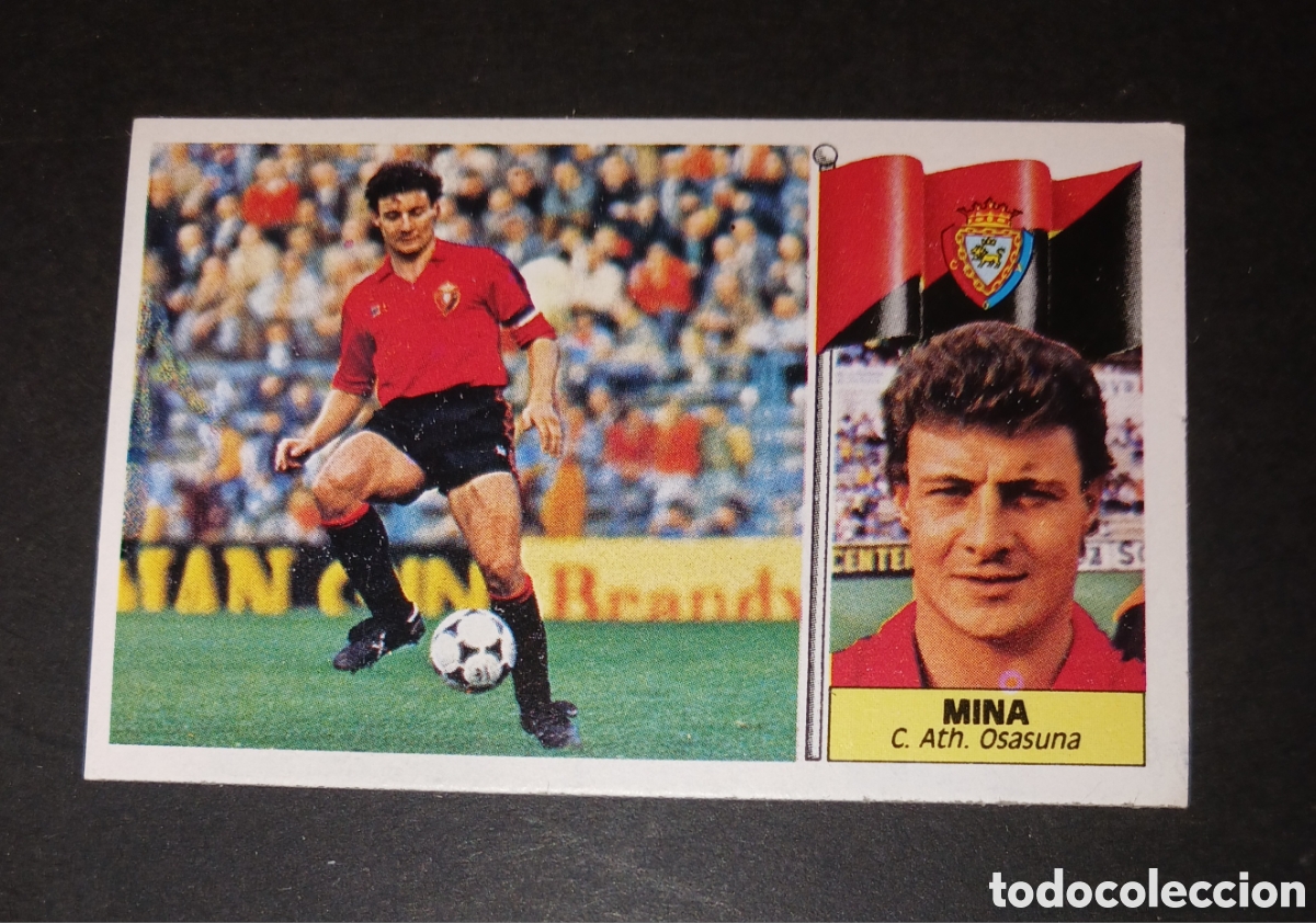 Cromos de f&uacute;tbol: Cromo Mina - C. Ath. Osasuna - Ediciones Este Liga 1986/1987 (86-87) - Nuevo Sin Pegar