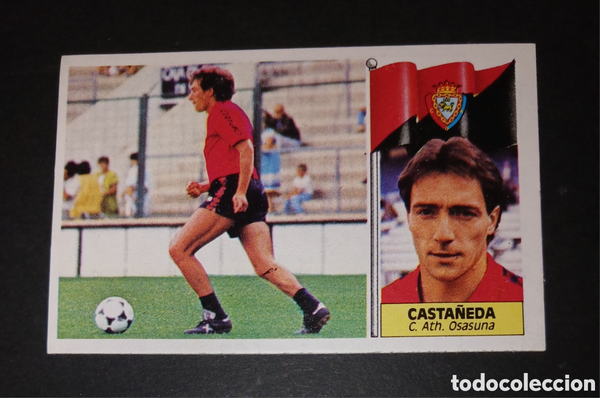 Cromos de f&uacute;tbol: Cromo Casta&ntilde;eda - C. Ath. Osasuna - Ediciones Este Liga 1986/1987 (86-87) - Nuevo Sin Pegar