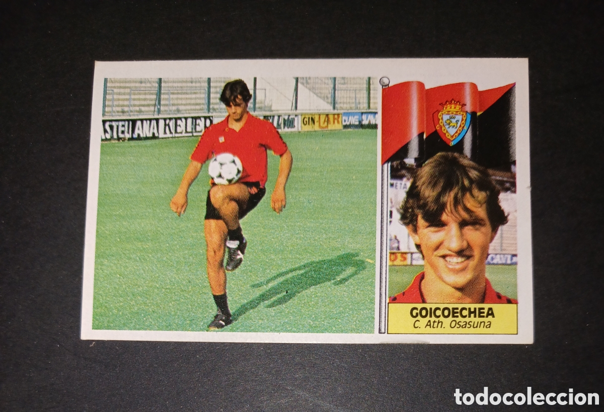 Cromos de f&uacute;tbol: Cromo Goicoechea - C. Ath. Osasuna - Ediciones Este Liga 1986/1987 (86-87) - Nuevo Sin Pegar
