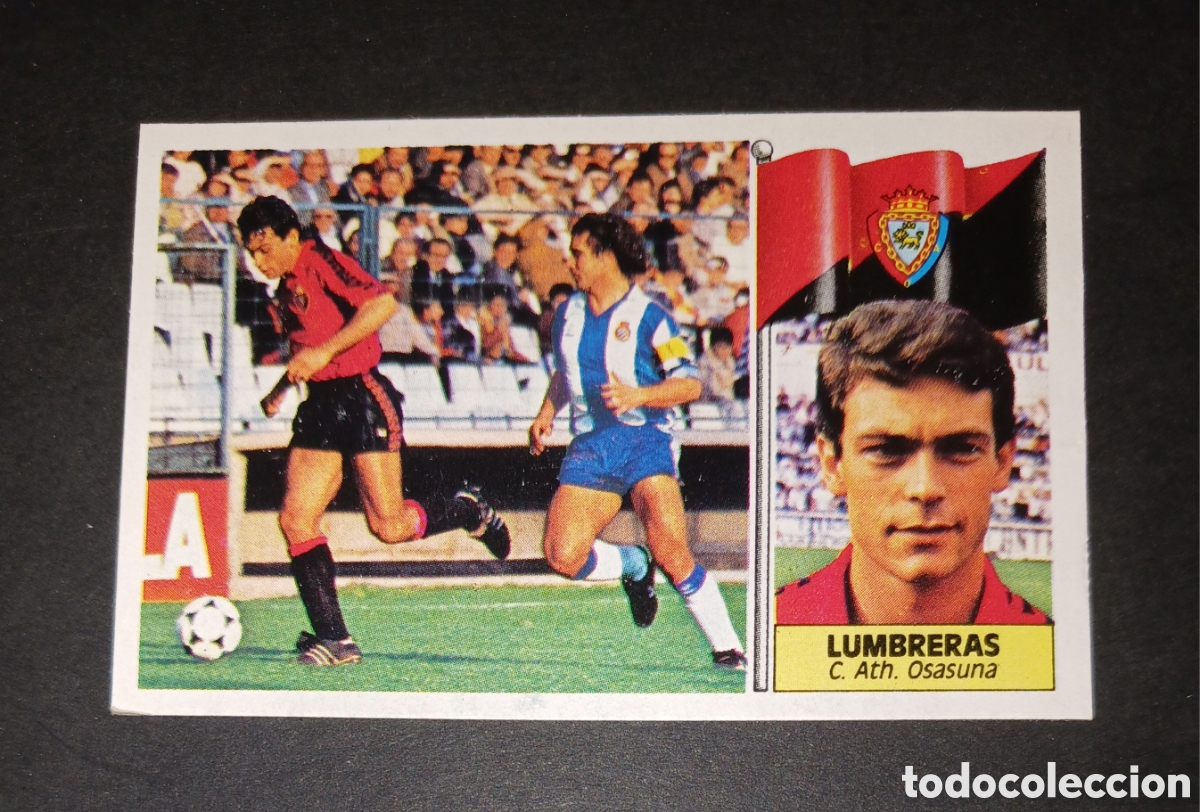 Cromos de f&uacute;tbol: Cromo Lumbreras - C. Ath. Osasuna - Ediciones Este Liga 1986/1987 (86-87) - Nuevo Sin Pegar