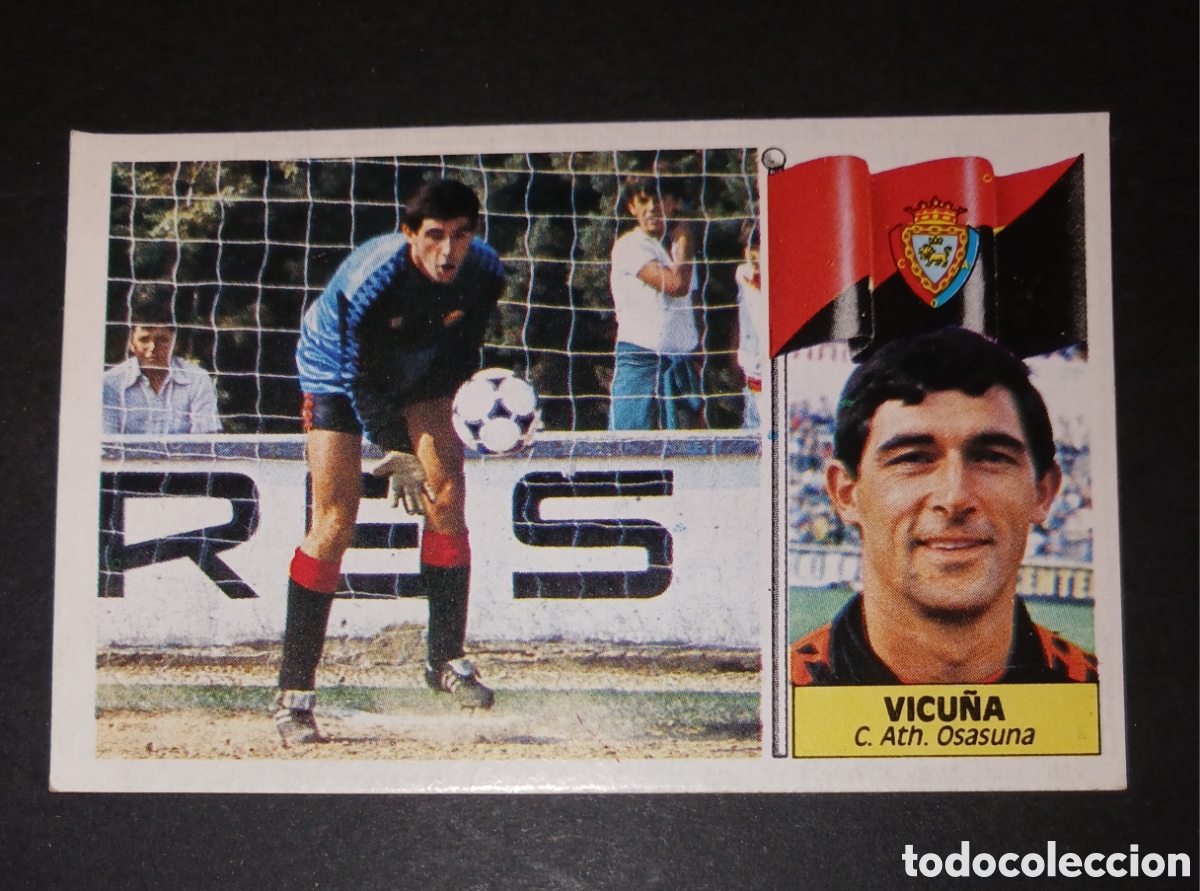 Cromos de f&uacute;tbol: Cromo Vicu&ntilde;a - C. Ath. Osasuna - Ediciones Este Liga 1986/1987 (86-87) - Nuevo Sin Pegar